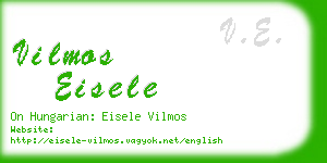 vilmos eisele business card